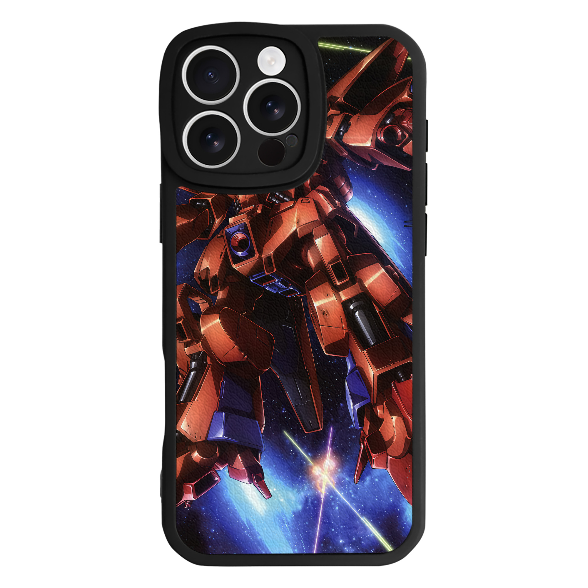 （画像用） 機動戦士ガンダム Mobile Suit Gundam 【iPhone 16シリーズ対応】シリコンスマホケース（レザー調） 材質：シリコン